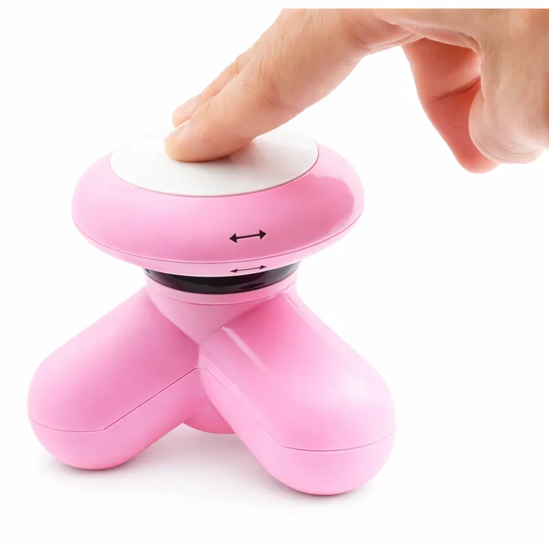 Portable Electric Mini Body Massager | 3 Head Handheld Vibration Massager for Neck, Back, Shoulder & Full Body Relaxation (USB Rechargeable)