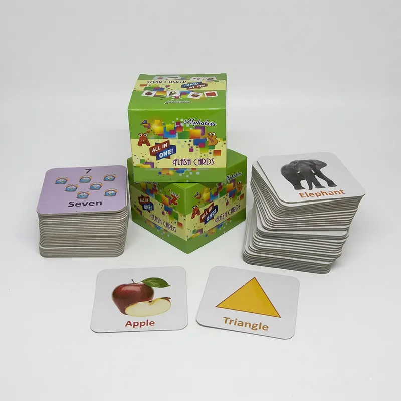 All-in-One Educational Flash Cards for Kids | Alphabet, Numbers, Shapes, Colours, Animals, Fruits Learning Cards