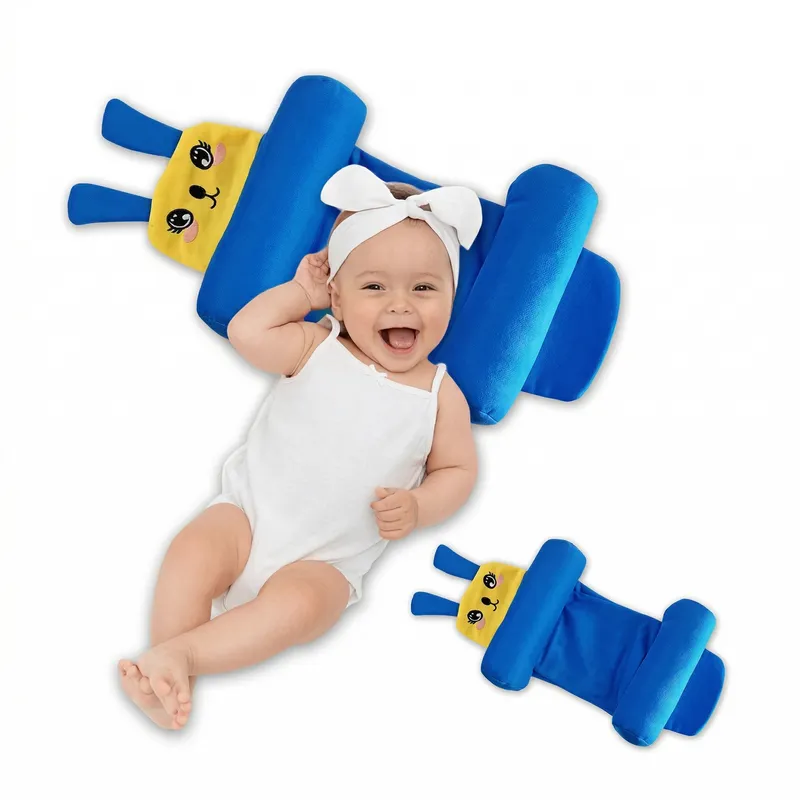 Baby Head Shaping Pillow | Anti-Flat Head Support Cushion with Cute Cartoon Design
