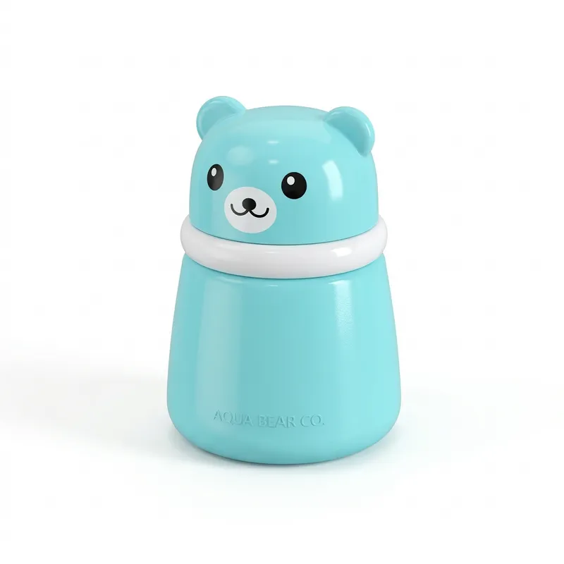 Cute Animal Powder Puff Bottle for Kids | Baby Talcum Powder Dispenser
