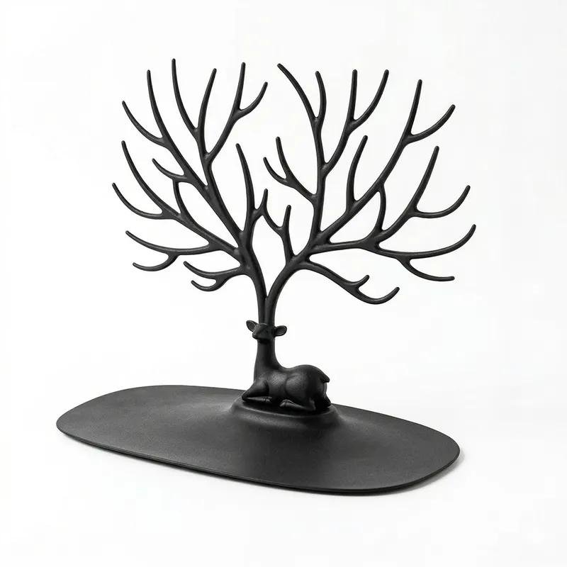Deer Tree Jewelry Organizer Stand | Necklace Holder & Earring Display Rack