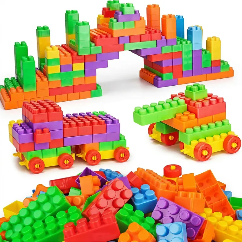 Kids Jumbo Building Blocks Set (Multicolor, Large Size Educational Toy)