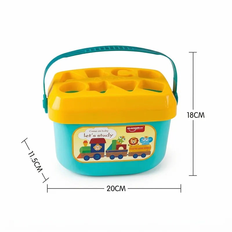 Kids Shape Sorter Toy Box with Alphabet & Geometry Blocks | Educational Learning Toy