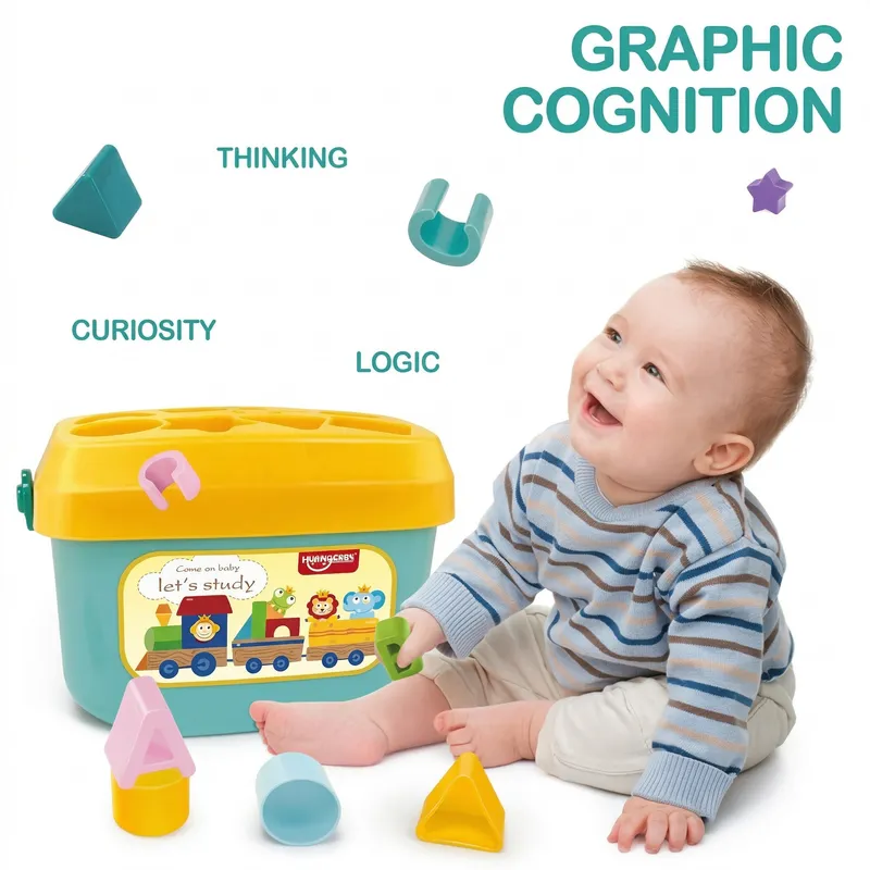 Kids Shape Sorter Toy Box with Alphabet & Geometry Blocks | Educational Learning Toy