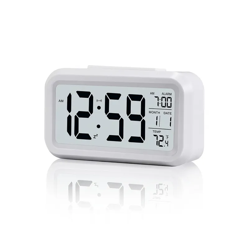 LED Digital Alarm Clock with Temperature Display, Snooze Function & Backlight
