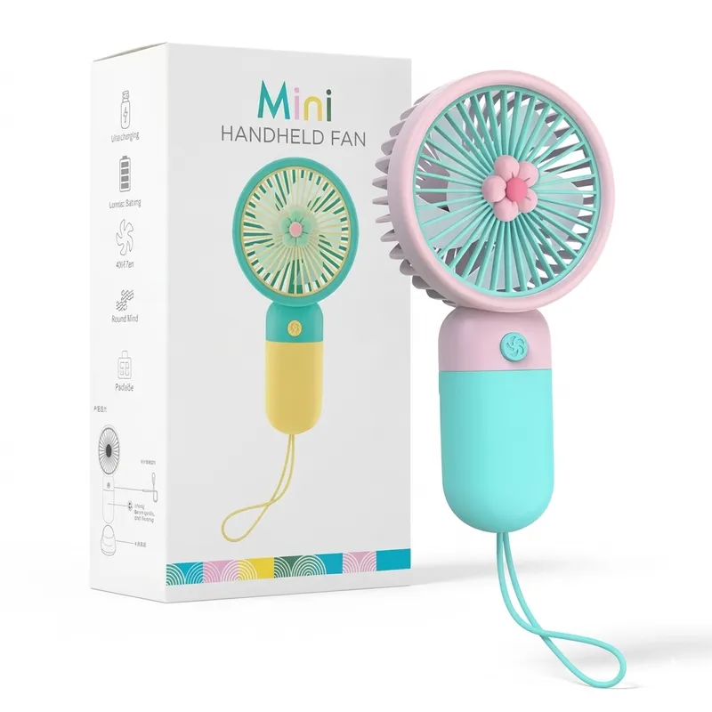 Mini Handheld Rechargeable Fan with USB Charging | Portable Personal Cooling Fan